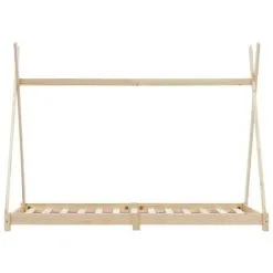 Topdeal Kids Bed Frame Solid Pine Wood 70x140 Cm VDTD24209 9 Topdeal Kids Bed Frame Solid Pine Wood 70x140 Cm VDTD24209 -Children's chairs Sales Store 51867448 3