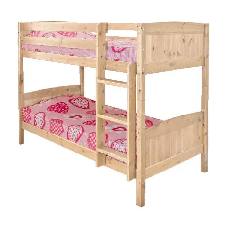 COMFY LIVING 2ft6 Shorty Wooden Bunk Bed In Natural 3 COMFY LIVING 2ft6 Shorty Wooden Bunk Bed In Natural