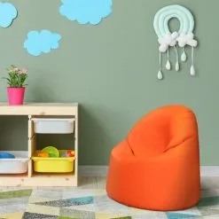 Ready Steady Bed Outdoor Kids Bean Bag Chair Indoor Comfy Seat Child's Ergonomic Durable Comfort, Orange 11 Ready Steady Bed Outdoor Kids Bean Bag Chair Indoor Comfy Seat Child's Ergonomic Durable Comfort, Orange -Children's chairs Sales Store 54386093 5