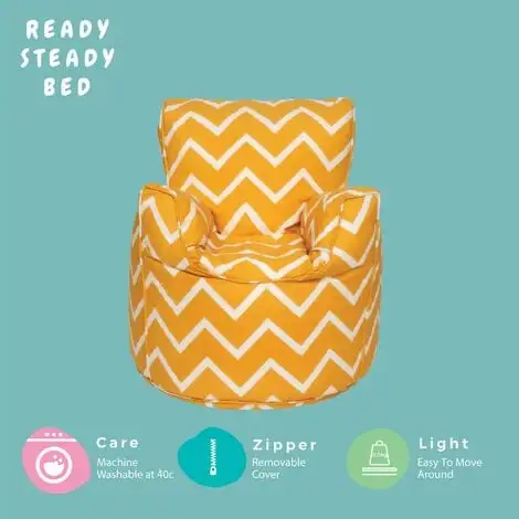 Ready Steady Bed Childrens Character Filled Beanbag Kids Bean Bag Chair Seat Bedroom Play TV Room, Zigzag 6 Ready Steady Bed Childrens Character Filled Beanbag Kids Bean Bag Chair Seat Bedroom Play TV Room, Zigzag - Image 4