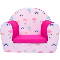 Ready Steady Bed Kids Sofa Seat Chair Children Mini Armchair Great For Playroom Kids Room Living Room Colourful Durable And Lightweight, Rainbow