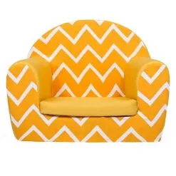 Ready Steady Bed Kids Sofa Seat Chair Children Mini Armchair Great For Playroom Kids Room Living Room Colourful Durable And Lightweight, Zigzag