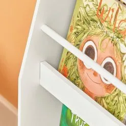 SoBuy Children Kids Bookcase Book Shelf Toy Shelf Storage Display Shelf Rack Organizer,KMB45-W -Children's chairs Sales Store 55298479 5