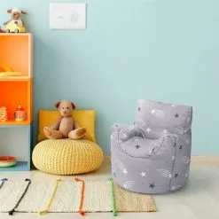 Ready Steady Bed Childrens Character Filled Beanbag Kids Bean Bag Chair Seat Bedroom Play TV Room, Shooting Stars -Children's chairs Sales Store 56991474 5