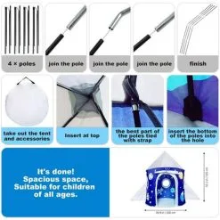 OSQI Interesting Foldable Space/Dinosaur Play Tent For Toddlers Kids - Ideal Indoor & Outdoor Gifts 9 OSQI Interesting Foldable Space/Dinosaur Play Tent For Toddlers Kids - Ideal Indoor & Outdoor Gifts -Children's chairs Sales Store 58226208 3