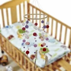 ECHOO Wooden Baby Mobile, Kids Hanging Wind Chimes, Wooden Wind Chime For Bedroom -Children's chairs Sales Store 58414078 4