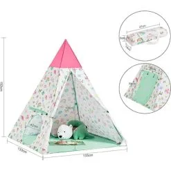SoBuy Indoor Outdoor Children Play Tent Foldable Children Tent With Portable Bag,OSS06 -Children's chairs Sales Store 58494780 3