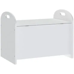 Children Storage Bench White 62x40x46.5 Cm MDF VidaXL -Children's chairs Sales Store 58881115 5