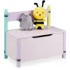 Relaxdays Children's Storage Bench, H X W X D: 54.5 X 60 X 35 Cm, MDF, Toy Chest With Lid, Multicoloured -Children's chairs Sales Store 58967154 1