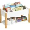 SoBuy Children Kids Bookcase Book Shelf Toy Shelf Storage Display Shelf Rack Organizer,KMB35-W -Children's chairs Sales Store 59899076 1