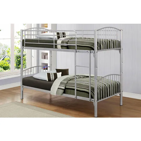 FTA FURNISHING Multi-Functional Corfu Metallic Finish Bunk Bed - (Separates Into 2 Single Beds) 3 FTA FURNISHING Multi-Functional Corfu Metallic Finish Bunk Bed - (Separates Into 2 Single Beds)