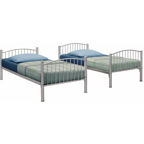 FTA FURNISHING Multi-Functional Corfu Metallic Finish Bunk Bed - (Separates Into 2 Single Beds) 6 FTA FURNISHING Multi-Functional Corfu Metallic Finish Bunk Bed - (Separates Into 2 Single Beds) - Image 4