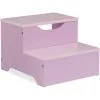 Relaxdays Kids Step Stool, 2 Steps, 25 X 33 X 36 Cm, Bathroom & Playroom, MDF, Stepstool For Sink & Toilet, Lilac/Pink -Children's chairs Sales Store 61320676 1