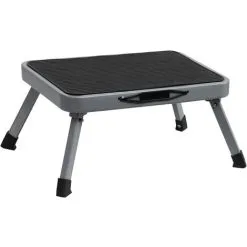 MONLY Steel Folding Step Stool, Portable Stool With Non-Slip Plastic Platform, Max Load 330 Lbs For Adults, Elderly Home, Kitchen, Bathroom