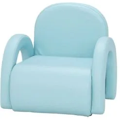 SOEKAVIA Children's Single Sofa Rainbow Section Sky Blue