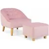 Gymax Kids Sofa Set And Ottoman Toddler Velvet Single Sofa Chair With Matching Stool 2 Gymax Kids Sofa Set And Ottoman Toddler Velvet Single Sofa Chair With Matching Stool -Children's chairs Sales Store 67900237 1