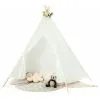 Gymax Lace Teepee Tent Sheer Lace Tipi Tent 5-Side Large Indoor & Outdoor Canopy White 2 Gymax Lace Teepee Tent Sheer Lace Tipi Tent 5-Side Large Indoor & Outdoor Canopy White -Children's chairs Sales Store 68916234 1