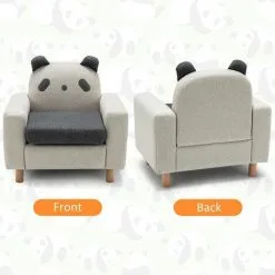 Costway Kids Sofa Children Armrest Chair Animal Pattern Solid Construction Thick Cushion -Children's chairs Sales Store 71406103 3