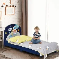 Costway Single KIds Bed Toddler Upholstered Sleeping Bed Frame Soft Headboard Footboard -Children's chairs Sales Store 71981644 3