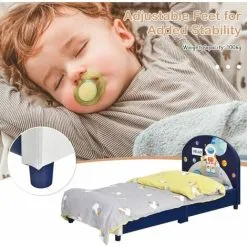 Costway Single KIds Bed Toddler Upholstered Sleeping Bed Frame Soft Headboard Footboard -Children's chairs Sales Store 71981644 5