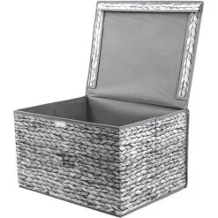 The Magic Toy Shop WEAVE GREY STORAGE BOX -Children's chairs Sales Store 72860206 5