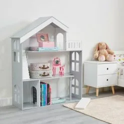 Liberty House Toys Kids Wooden Bookcase Dolls House