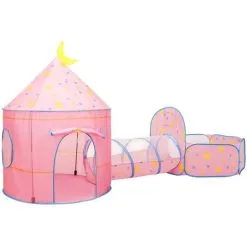 Children Play Tent Pink 301x120x128 Cm VidaXL