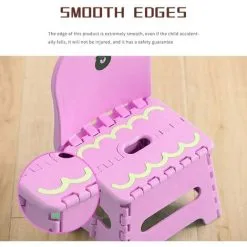 EINEMGELD Plastic Folding Stool, Plastic Folding Step Stool, Plastic Folding Step Stool, Adult Step Stool, Plastic Folding Shower Stool For Kitchen, Bathroom -Children's chairs Sales Store 75325068 3