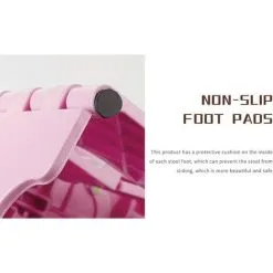 EINEMGELD Plastic Folding Stool, Plastic Folding Step Stool, Plastic Folding Step Stool, Adult Step Stool, Plastic Folding Shower Stool For Kitchen, Bathroom -Children's chairs Sales Store 75325068 5