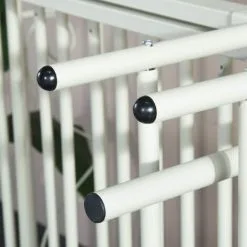 SWYEOOT Single Metal Sofa Bed Day Bed With Trundle Bed, Can Be Extended From 95-177 Cm, White -Children's chairs Sales Store 76957157 5 1