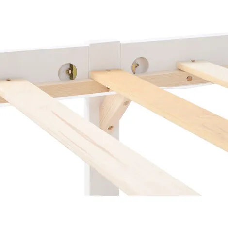 Abrihome 190 X 90 Cm Single Bed White 3ft Solid Pine Wooden Bed Frame For Adults, Kids, Bed Frame 5 Abrihome 190 X 90 Cm Single Bed White 3ft Solid Pine Wooden Bed Frame For Adults, Kids, Bed Frame - Image 3