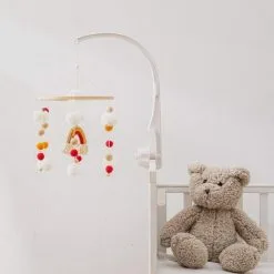 HEGUYEY Baby Wind Chimes Wooden Bed Bell Felt Ball Mobile Hanging Toys Baby Mobiles Musical Mobile For Boys Girls 9 HEGUYEY Baby Wind Chimes Wooden Bed Bell Felt Ball Mobile Hanging Toys Baby Mobiles Musical Mobile For Boys Girls -Children's chairs Sales Store 78699646 3