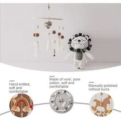 HEGUYEY Baby Wind Chimes Wooden Bed Bell Felt Ball Mobile Hanging Toys Baby Mobiles Musical Mobile For Boys Girls 11 HEGUYEY Baby Wind Chimes Wooden Bed Bell Felt Ball Mobile Hanging Toys Baby Mobiles Musical Mobile For Boys Girls -Children's chairs Sales Store 78699646 5