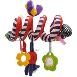 HEGUYEY Cot Crib Stroller Hanging Rattles Spiral Stroller Car Seat Toy