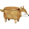 Beliani Modern Velvet Stool Orange Upholstery Storage Children Solid Wood Animal Fox 1 Beliani Modern Velvet Stool Orange Upholstery Storage Children Solid Wood Animal Fox -Children's chairs Sales Store 80145229 1 1