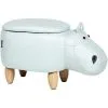 Beliani Modern Faux Leather Stool Light Blue Upholstery Storage Solid Wood Animal Hippo 1 Beliani Modern Faux Leather Stool Light Blue Upholstery Storage Solid Wood Animal Hippo -Children's chairs Sales Store 80145264 1 2
