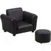 HOMCOM Toddler Chair Kids Sofa Set Children Couch Seating Armchair W/ Footstool Black 1 HOMCOM Toddler Chair Kids Sofa Set Children Couch Seating Armchair W/ Footstool Black -Children's chairs Sales Store 8187825 1