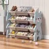 Livingandhome 4 Tier Kids Toy Storage Organizer With Detachable Bins Bookshelf -Children's chairs Sales Store 82140931 1