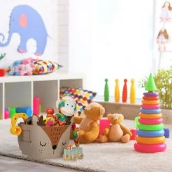 Relaxdays Felt Storage Basket, Animal Motif, Children, Foldable, HxWxD: 24 X 27 X 18 Cm, Toys, Fox Design, Orange 11 Relaxdays Felt Storage Basket, Animal Motif, Children, Foldable, HxWxD: 24 X 27 X 18 Cm, Toys, Fox Design, Orange -Children's chairs Sales Store 83940475 5