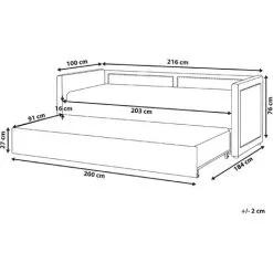 Beliani Modern Fabric EU Single Trundle Bed Frame Nailhead Trim 3ft Pink Mimizan 9 Beliani Modern Fabric EU Single Trundle Bed Frame Nailhead Trim 3ft Pink Mimizan -Children's chairs Sales Store 85748307 3 3