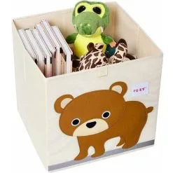 GTA Child Foldable Storage Box, Animal Toys Storage Box, Large Capacity Storage Box, Foldable Fabric Flash Toolbox (Little Bear)