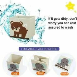 GTA Child Foldable Storage Box, Animal Toys Storage Box, Large Capacity Storage Box, Foldable Fabric Flash Toolbox (Little Bear) -Children's chairs Sales Store 85877308 3