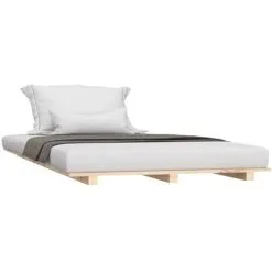 Bed Frame 90x190 Cm 3FT Single Solid Wood Pine VidaXL