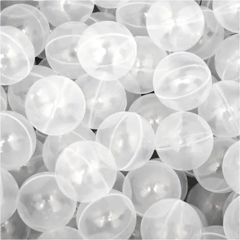 LittleTom 50 Plastic Balls 5.5cm To Fill Children's Ball Pits Transparent 3 LittleTom 50 Plastic Balls 5.5cm To Fill Children's Ball Pits Transparent