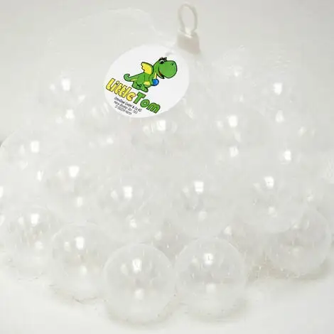 LittleTom 50 Plastic Balls 5.5cm To Fill Children's Ball Pits Transparent 6 LittleTom 50 Plastic Balls 5.5cm To Fill Children's Ball Pits Transparent - Image 4