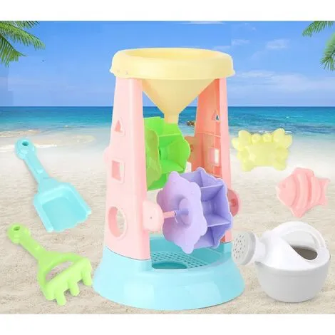 TUMALAGIA Beach Toy Set, Kid Playing Sand Tool 6 Pack Toy Hourglass, Suitable For Beach Party 4 TUMALAGIA Beach Toy Set, Kid Playing Sand Tool 6 Pack Toy Hourglass, Suitable For Beach Party - Image 2