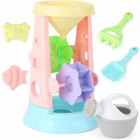 TUMALAGIA Beach Toy Set, Kid Playing Sand Tool 6 Pack Toy Hourglass, Suitable For Beach Party 6 TUMALAGIA Beach Toy Set, Kid Playing Sand Tool 6 Pack Toy Hourglass, Suitable For Beach Party - Image 4