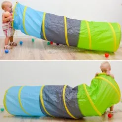 LittleTom Crawling Play Tunnel 180x46cm Pop-up Toy Tent Incl 200 PVC Balls 9 LittleTom Crawling Play Tunnel 180x46cm Pop-up Toy Tent Incl 200 PVC Balls -Children's chairs Sales Store 86641445 3