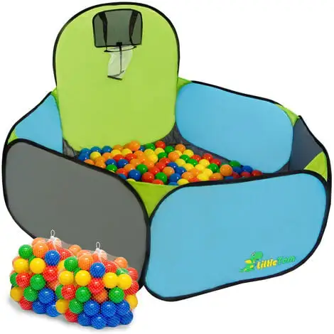 LittleTom Pop-up Ball Pit Tent To Play Basketball 120x100cm Incl 200 Balls 3 LittleTom Pop-up Ball Pit Tent To Play Basketball 120x100cm Incl 200 Balls