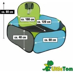 LittleTom Baby Ball Pit With Basketball Hoop - 300 Ballpit Balls 120x100x80 Baby Ball Pool 10 LittleTom Baby Ball Pit With Basketball Hoop - 300 Ballpit Balls 120x100x80 Baby Ball Pool -Children's chairs Sales Store 86660434 4